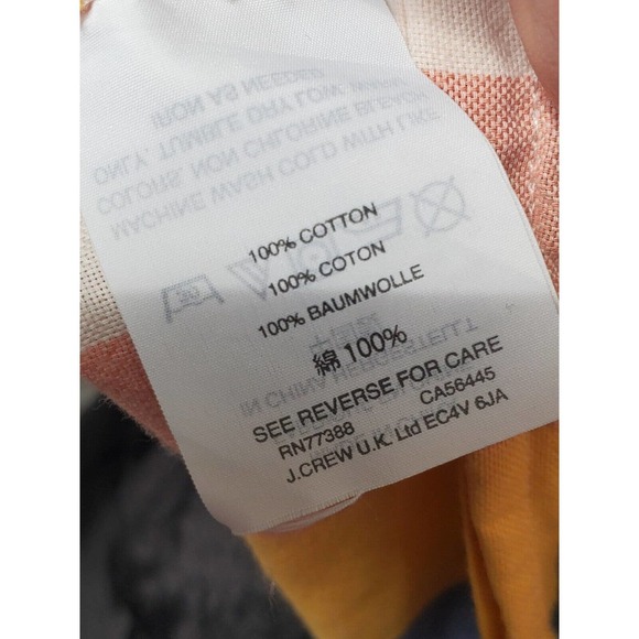 Madewell Women's Multicolor Cotton Round Neck Short Sleeve Top Blouse Size 2XS - Picture 9 of 10